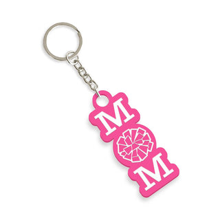 Cheer Mom Keychain #ACK-CHRMOM-HTPKWHT