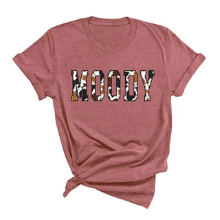 Moody Cow Print T-Shirt #HPTS-MOODY-GAR
