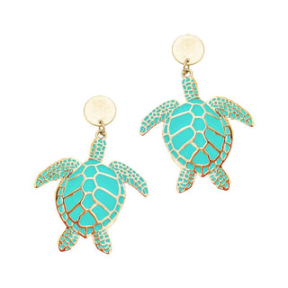 Summer State of Mind Earrings #VLJE2007-TURTLE