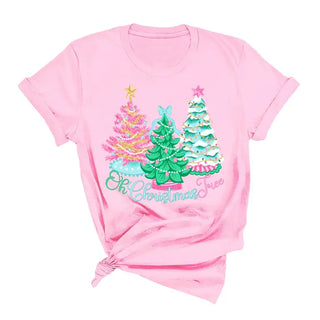 Oh Christmas Tree Light Pink T-Shirt 9 pc Set #PACK-LTPK-OHCHTREE
