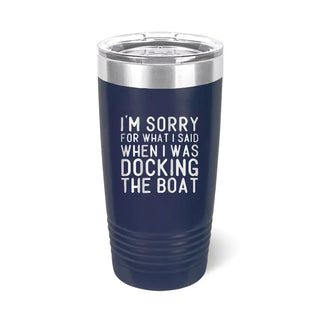 Docking the Boat Navy 20oz Tumbler #TWB20-DOCK-NAVY