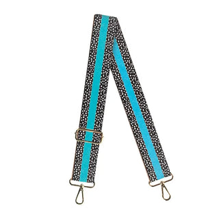 Aqua Stripe Dot Crossbody Strap #MNA109VL-AQDOT