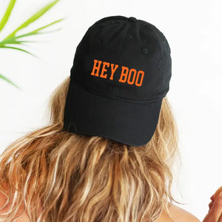 Hey Boo Black Cap #M190VL-BLK-BOO23