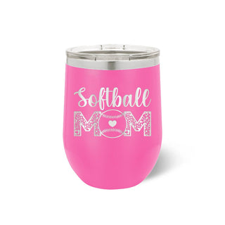 Softball Mom Pink Tumbler #TWB12-SFTMOM-PK