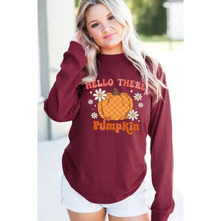 Hello There Pumpkin Garnet Long Sleeve 9 pc Set #PACK-LSGAR-HPUM24