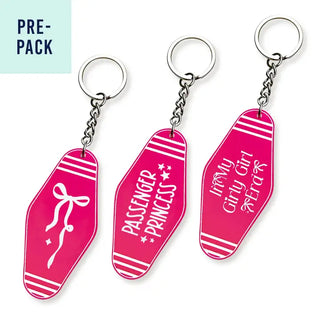 Girly Girl Motel Keychain 9 pc Set #LPACK-ACK-GIRLY