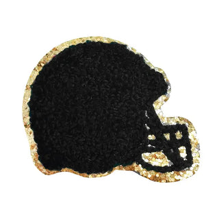 Black & Gold Helmet Patch 1-10 pc Set #PACK-TAIL23-GDPEN-BLK