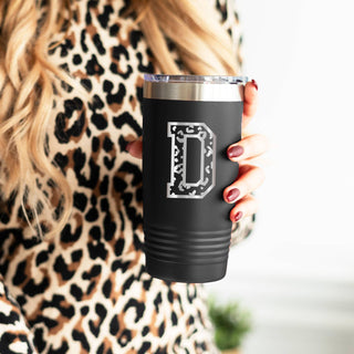 Varsity Single Initial Tumbler #TWB20-VAR-A-BLK
