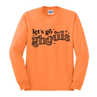 Orange Let's Go Ghouls Long Sleeve Shirt #HPLS-ORGSM-GHOULS