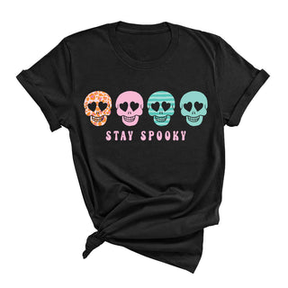 Skull Stay Spooky T-Shirt #HPTS-NAVYSM-STSP23