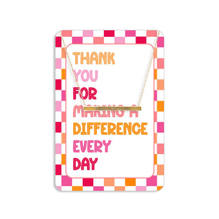 Thank You for Making a Difference Keepsake Card #VLJC-1347GD-DIFF24