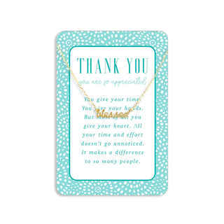 Thank You for All You Do Keepsake Card #VLJC-045GD-THANK