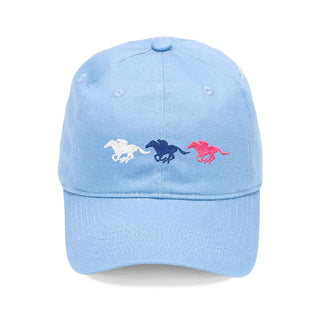 Horse Embroidered Cap #M190VL-BLU-HORSE23