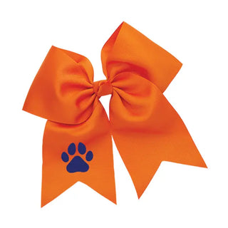 Paw Orange Bow #M5000VL-ORG-PAW