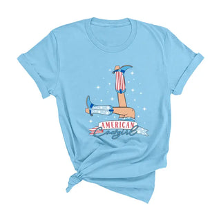 American Cowgirl T-Shirt #HPTS-HNATLG-ACG24