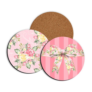 Fancy Floral Coaster 4 pc Set #SHRC-FANCY
