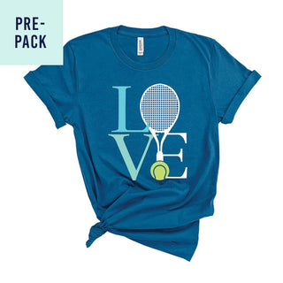 Tennis Love Deep Teal T-Shirt 9 pc Set #PACK-DTEAL-TLOVE24
