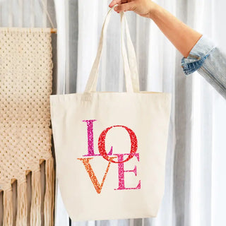 Love Canvas Tote #HPT2518-LOVE24