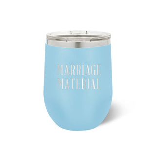 Marriage Material Light Blue 12oz Tumbler #TWB12-MM-LTBLU