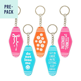 Get In & Drive Motel Acrylic Keychain 10 pc Set #LPACK-ACK-DRIVE24
