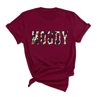 Moody Cow Print T-Shirt #HPTS-MOODY-GAR