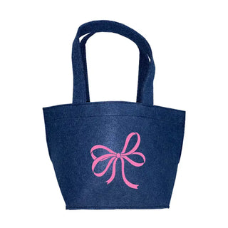 Bow Felt Easter Tote #M959VL-BLK-BOW24