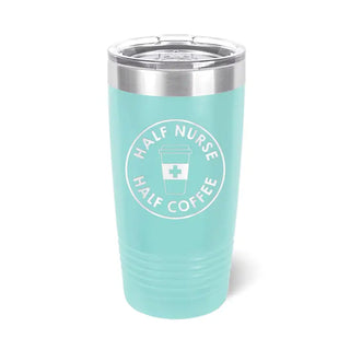 Half Nurse Half Coffee Teal 20oz Tumbler #TWB20-HALCOF-TEAL