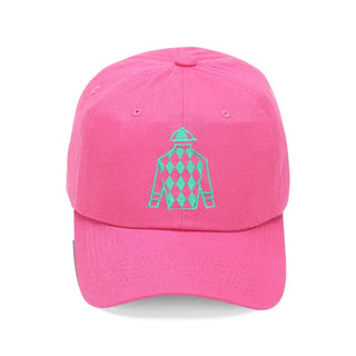 Hot Pink Jockey Jersey Cap #M190VL-HTPK-JJ