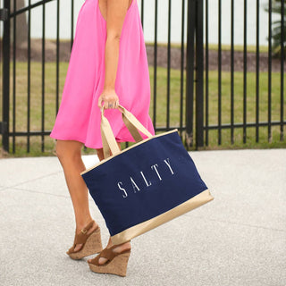 Salty Navy Cabana Tote #HP732-NAVY-SALTY