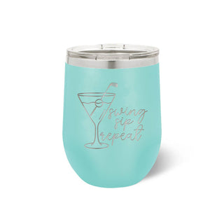 Swing, Sip, Repeat Golf Teal Tumbler #TWB12-SWING-TEAL