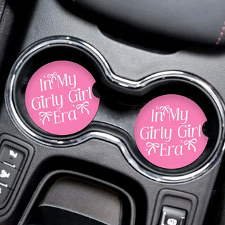 In my Girly Girl Era Car Coaster 2 pc Set #SPACK-CC132-GIRLY24