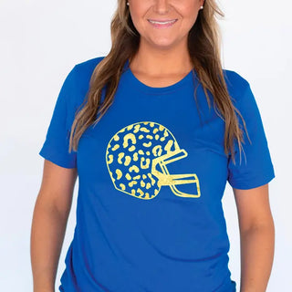 Gold Leopard Helmet T-Shirt #HPTS-BLKLG-GDHEL