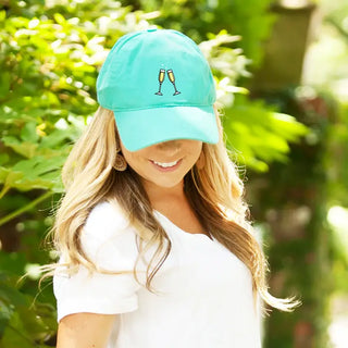 Champagne Embroidered Cap #M190VL-AQ-CHAMP