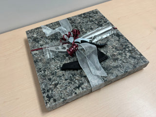 Genuine Stone Charcuterie Board w/knife, opener, sheath #A202301