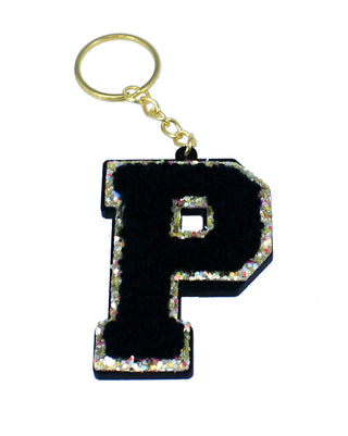 Acrylic Black Letter Keychain #ACK-LETTER-BLK