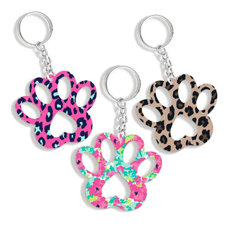 Dog Lovers Dog Paw Acrylic Keychains #ACK-PAW