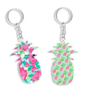 Tropical Pineapple Acrylic Keychains #ACK-PINEA