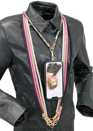 Bling Crystal Crossbody Replacement Strap & Phone Lanyard #ACRY5707