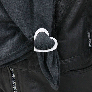 White Marble Shirt Clips & Scarf Clips Set | Viv&Lou® Set of 4 pc #ACSR4-MARBLE