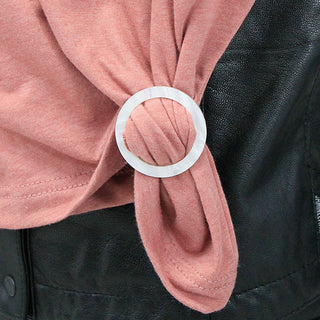 White Marble Shirt Clips & Scarf Clips Set | Viv&Lou® Set of 4 pc #ACSR4-MARBLE