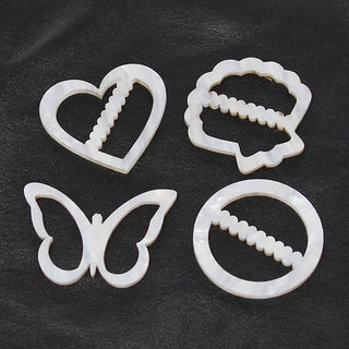 White Marble Shirt Clips & Scarf Clips Set | Viv&Lou® Set of 4 pc #ACSR4-MARBLE