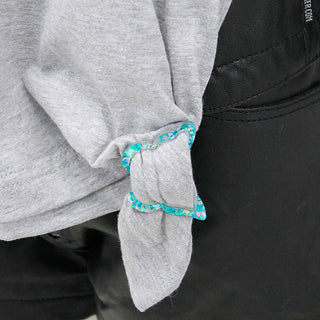 Mint Glitter Shirt Clips & Scarf Clips Set | Viv&Lou® Set of 4 pc #ACSR4-MINTGLIT