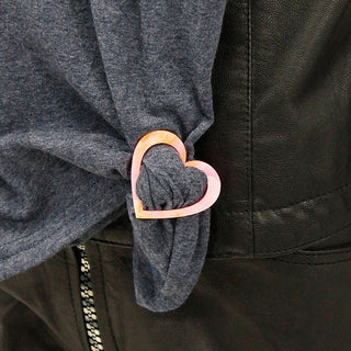 Pink Marble Shirt Clips & Scarf Clips Set | Viv&Lou® Set of 4 pc #ACSR4-PKMARB