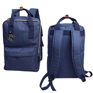 Navy Laptop Computer Backpack with Custom Vine Initial Cipher #BP507NAVY
