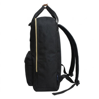 Black Laptop Computer Backpack with Custom Vine Initial Cipher #BP507BLK