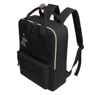 Black Laptop Computer Backpack with Custom Vine Initial Cipher #BP507BLK