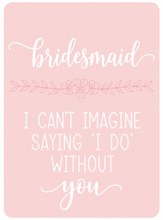 Bridesmaid Magnetic Keepsake Card #HPM-BM