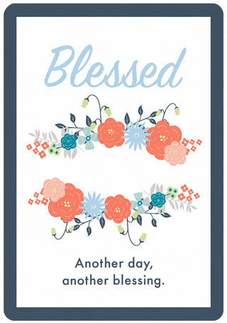 Blessed Magnetic Necklace Card #HPM-BLESSED