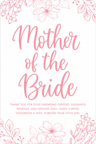 Mother of the Bride Magnetic Keepsake Card #VLJC-1415GD-MOB