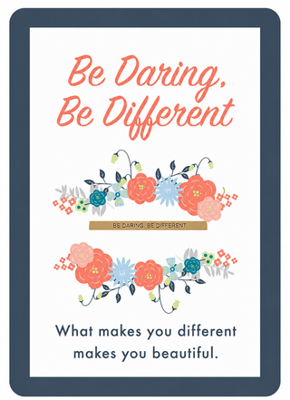 Be Daring Bar Magnetic Keepsake Card #HPM-STATED2